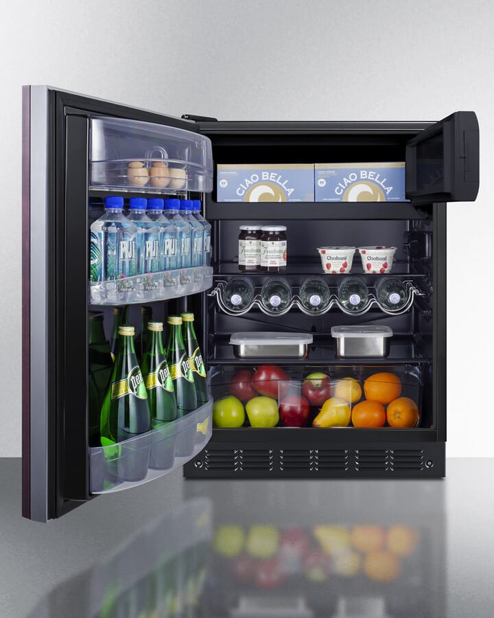 Summit CT66BK2SSIFADALHD 24 Inch Freestanding Compact Refrigerator