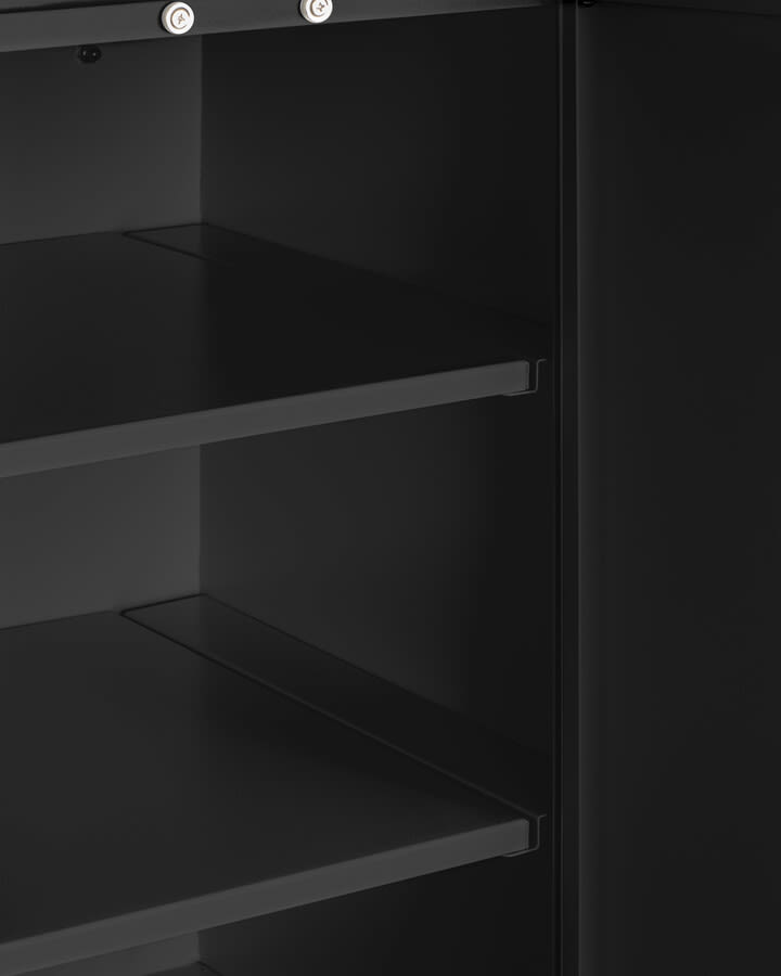 Summit CAB18TALLBLK 18 Inch Wall with 2 PullOut Shelves