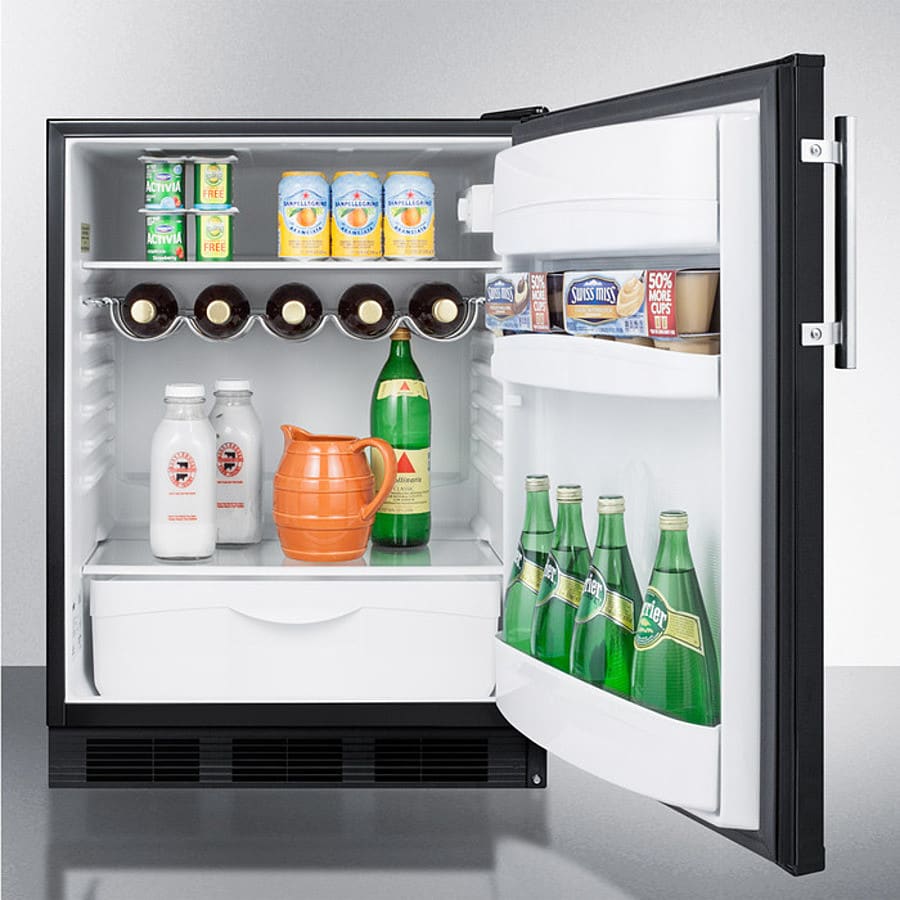 Summit FF63BKBI 24 Inch Undercounter AllRefrigerator with 5.5 cu. ft