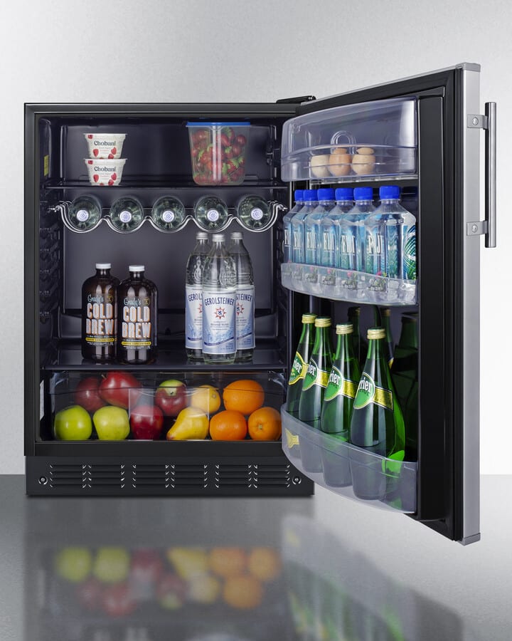 Summit FF6BK2SSADA 24 Inch Freestanding Undercounter
