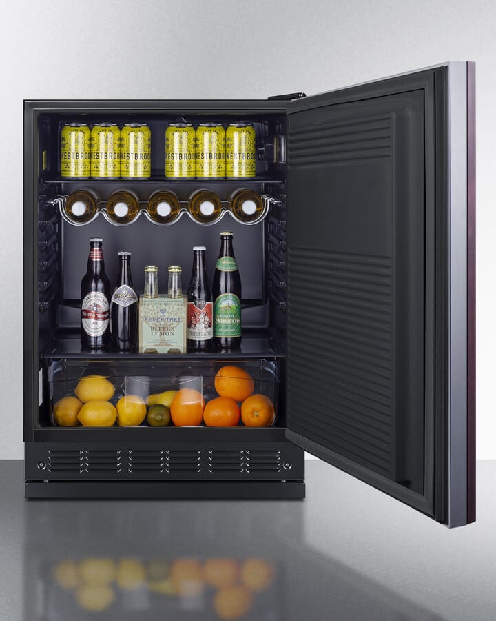 Summit FF708BLSSRSIF 24 Inch Freestanding Undercounter