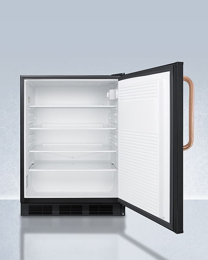 Summit FF7LBLKBITBCADA 24 Inch Built-In All-Refrigerator with 5.5