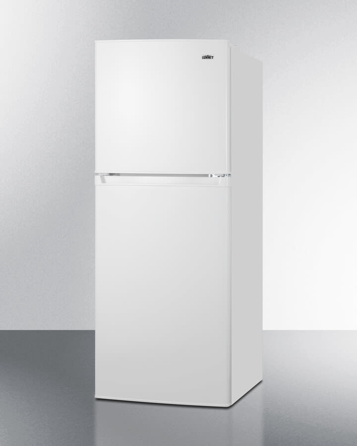 Summit FF82W 22 Inch Refrigerator-Freezer with 7.0 Cu. Ft. Capacity, Adjustable Shelves, Crisper Drawer, Humidity Gauge, Interior Light, Frost-Free, Adjustable Thermostats, 100% CFC Free, and ADA Compliant