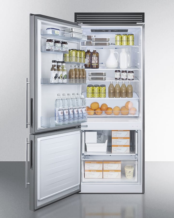 Summit FFBF279SSXIMH72LHD 28 Inch Freestanding Bottom-Mount