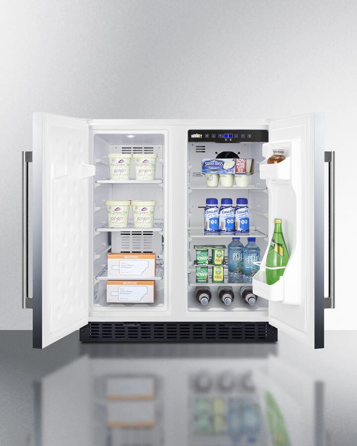 Summit FFRF3075WSS 30 Inch Side-by-Side Refrigerator with 5.4 Cu