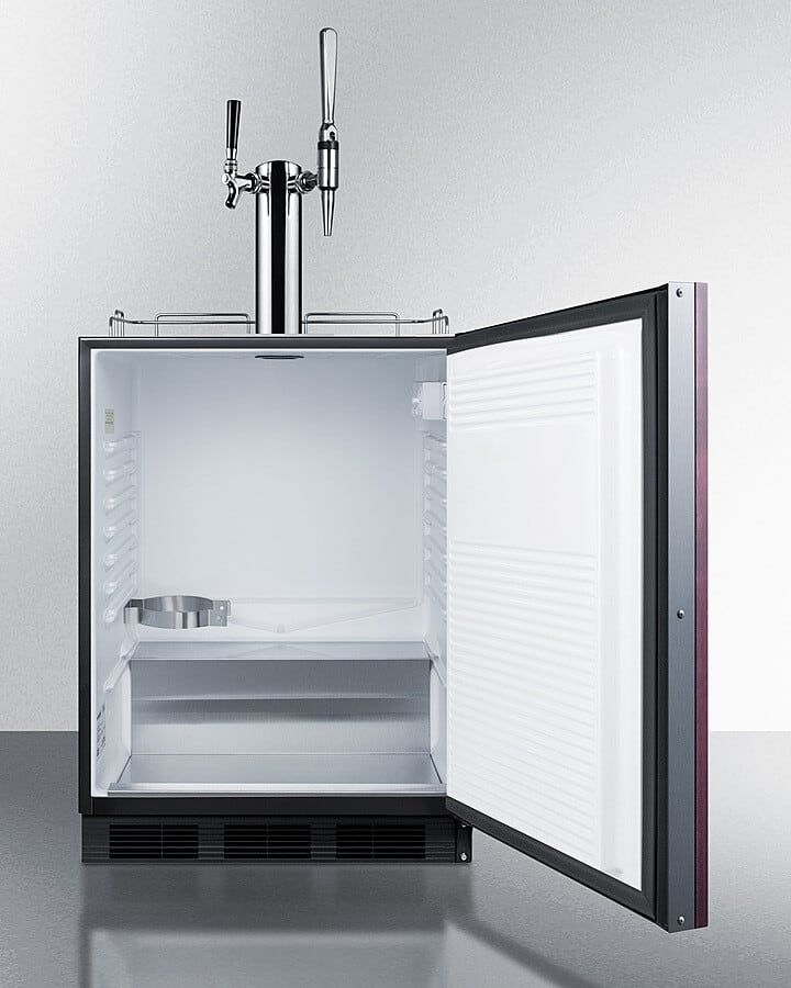 Summit SBC58BLBIADAIFCMTWIN 24 Inch BuiltIn Coffee Kegerator with 5.5