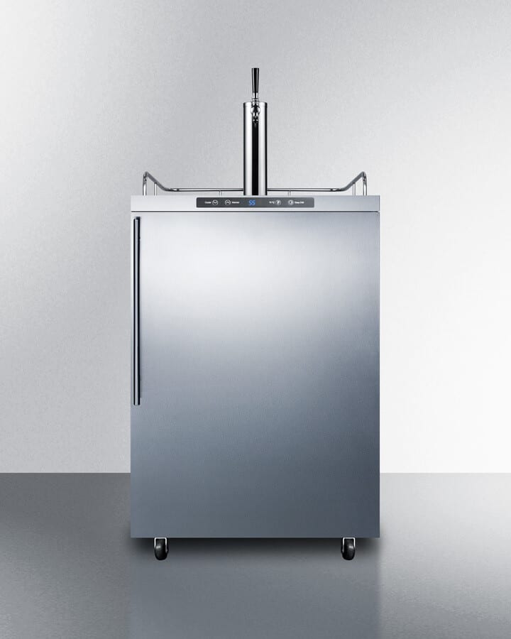 Summit SBC635MOS7HV 24 Inch Freestanding Outdoor Kegerator with 1 Full