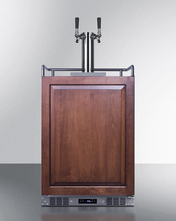 Summit SBC682PNRTWIN 24 Inch BuiltIn Kegerator with 5.6 cu. ft