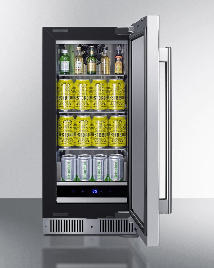 Summit SDHR1534 15 Inch Built-In Undercounter Refrigerator with