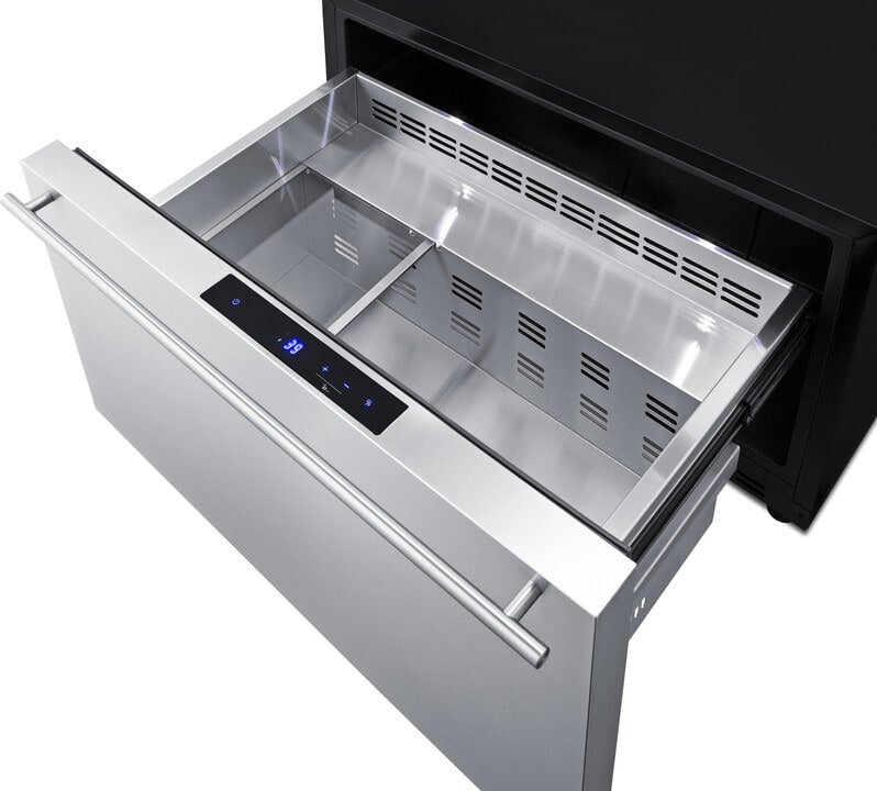 Summit SDR301OS 30 Inch Single Drawer Refrigerator with 2.5 cu. ft. Capacity, Stainless Steel