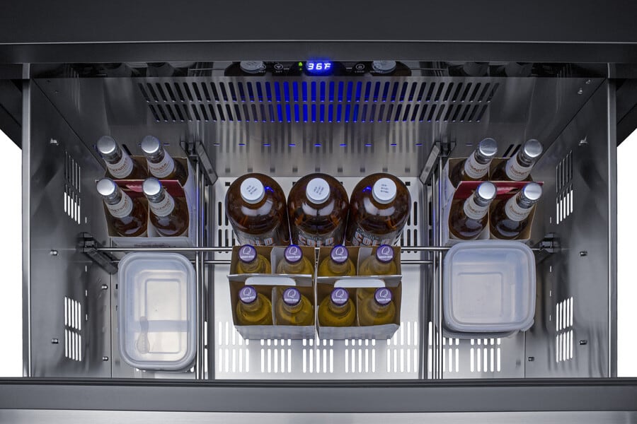 Summit SPR36332D 36 Inch Built-In Undercounter Double Drawer