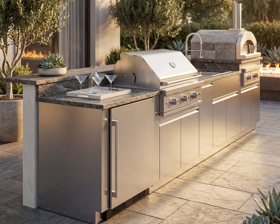 Summit SPR621OS 21 Inch Outdoor Undercounter Refrigerator with 3.5