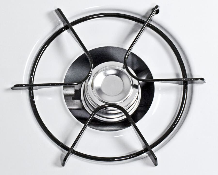 Summit WLL03P 24 Inch Gas Cooktop with 4 Open Burners, Porcelain