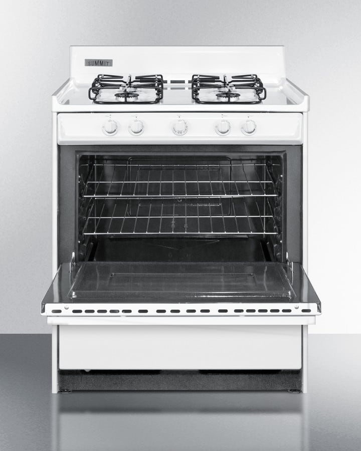 Summit WTM2107S 30 Inch Freestanding Gas Range with 4 Sealed Burners, 3