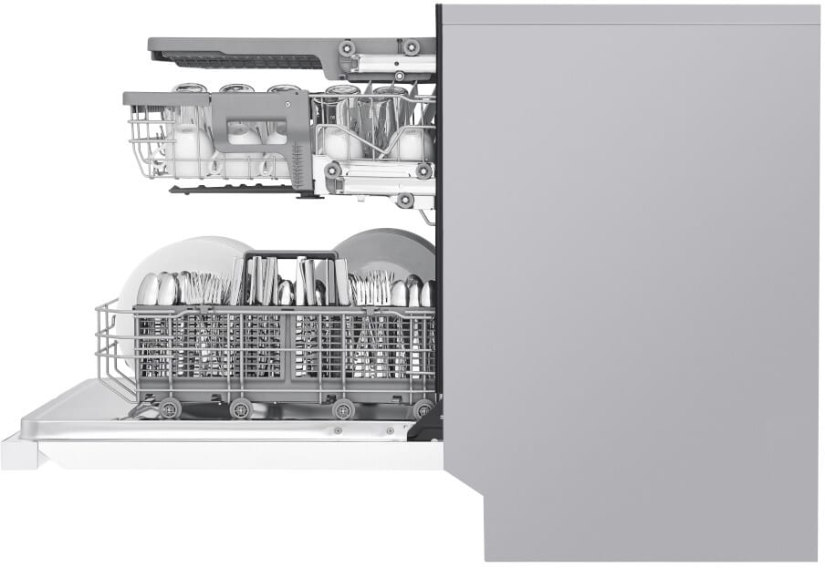LG LDFN4542W 24 Inch Full Console Dishwasher with 15 Place Settings