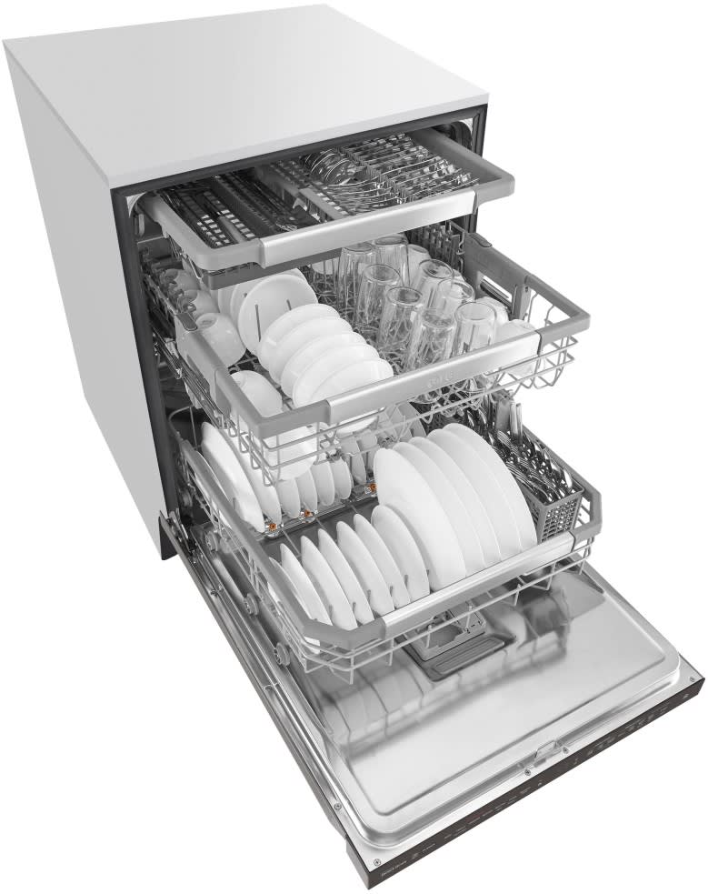 LG LDP7708ST 24 Inch Fully Integrated Dishwasher with 15 Place Setting ...