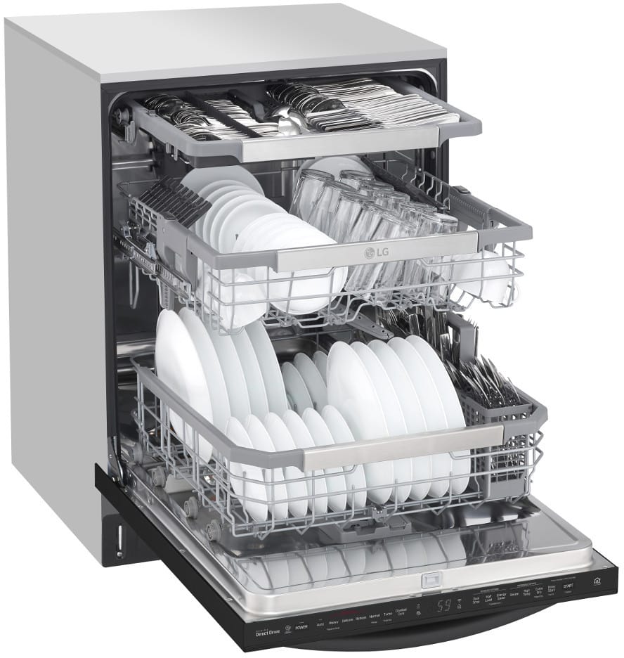 LG LDT7808BM 24 Inch Fully Integrated Smart Dishwasher 15 Place