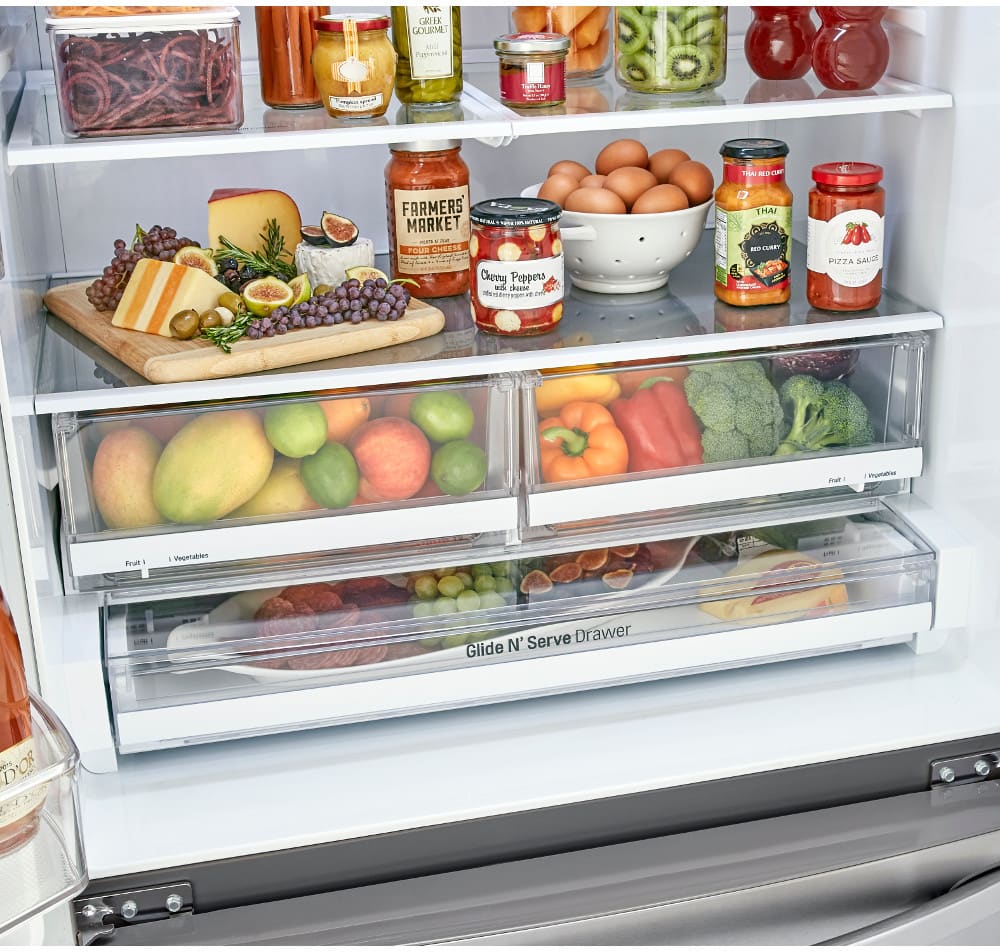 LG LFCC22426S 36 Inch Counter Depth French Door Refrigerator with 22.8 ...