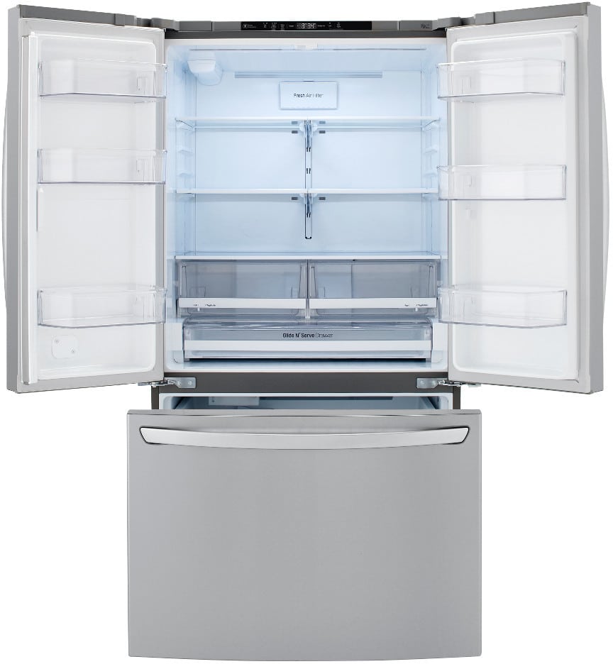 LG LFCC22426S 36 Inch Counter Depth French Door Refrigerator with Smart