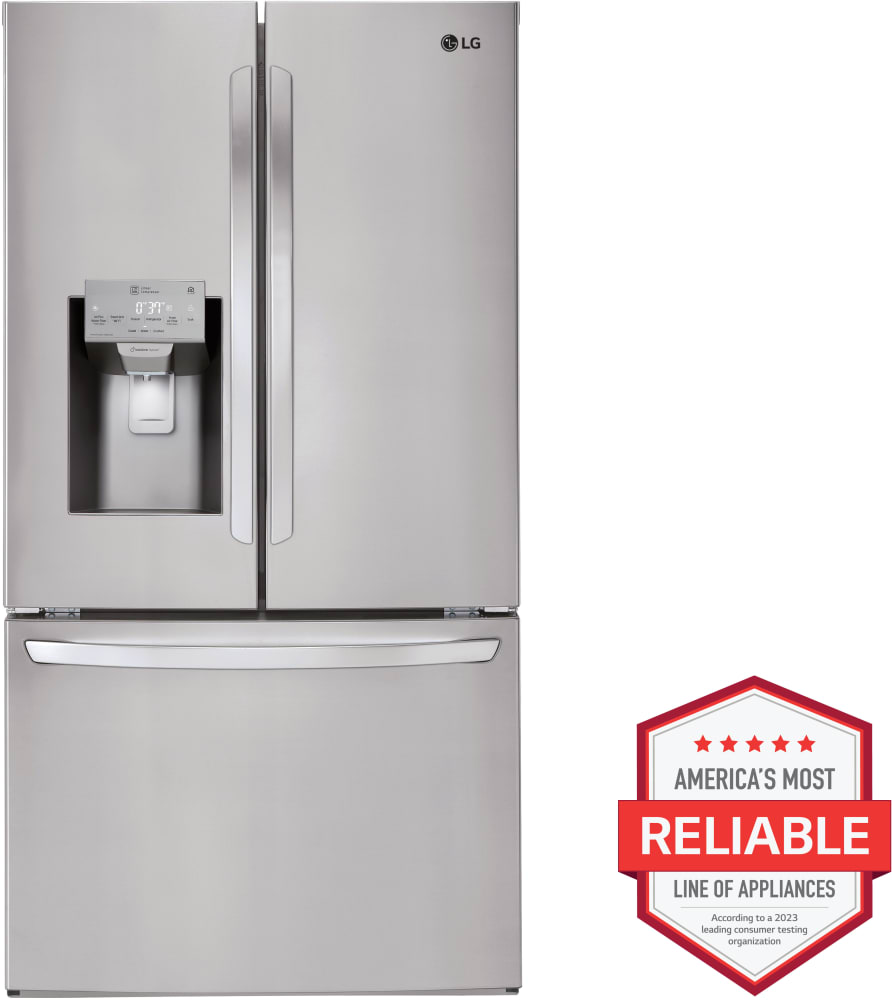 LG LFXC22526S 36 Inch Counter Depth Smart French Door Refrigerator