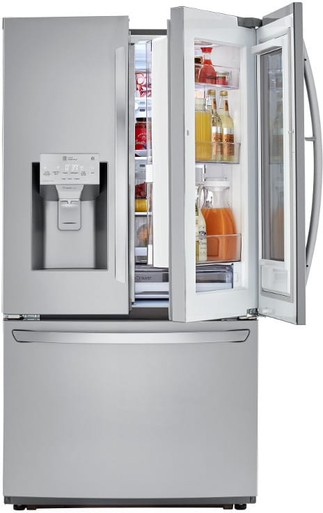 LG LGRECTWODWRH630 5 Piece Kitchen Appliances Package with French Door ...