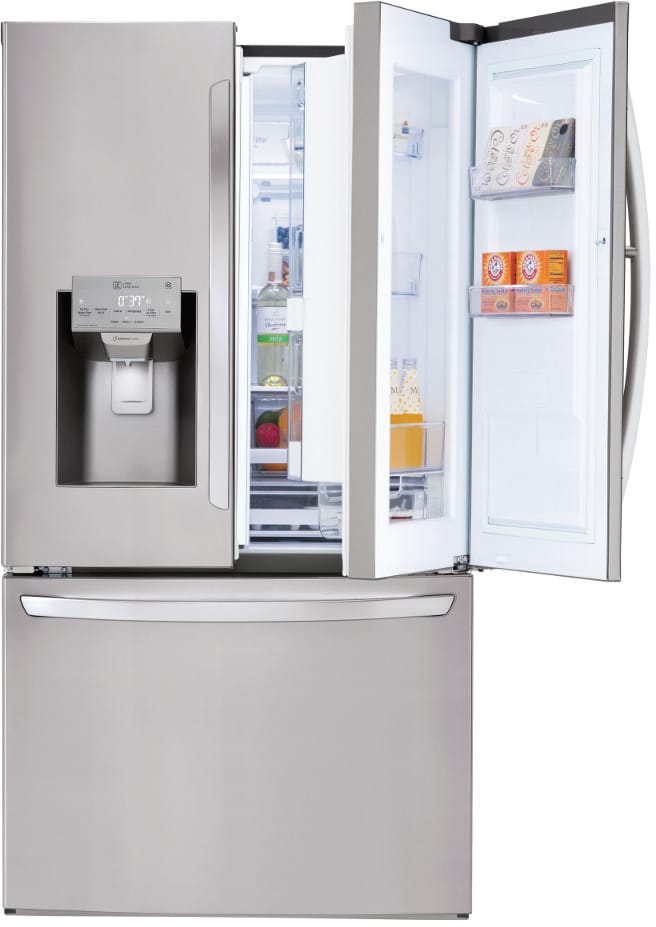 LG LFXS28566S 36 Inch French Door Smart Refrigerator with 27.7 Cu. Ft ...