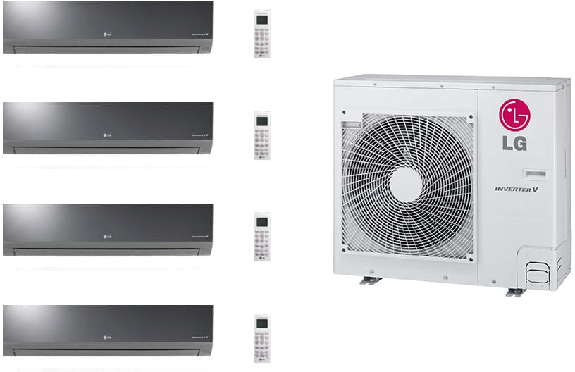 Refrigerant, Auto Split Mini Operation, Restart R-410A with Heat LG and Low Operation Pump, Room 3 Auto Ambient LGACMS36KB119 System