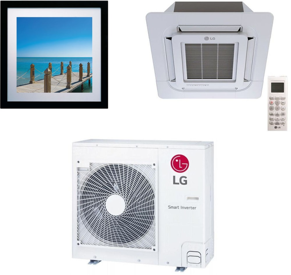 LG LG2ZMSS06 Dual Zone Mini Split System with 18,000 Total BTUs, Heat