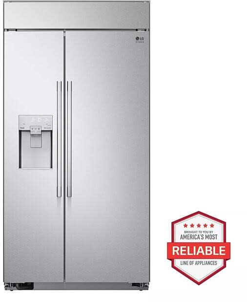 LG SRSXB2622S 42 Inch Built In Side By Side Refrigerator with 25.6