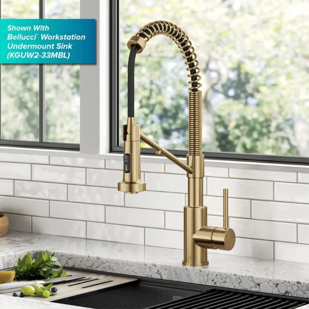 Kraus KFF1610BB Single Handle Commercial Pull-Down Kitchen Filter