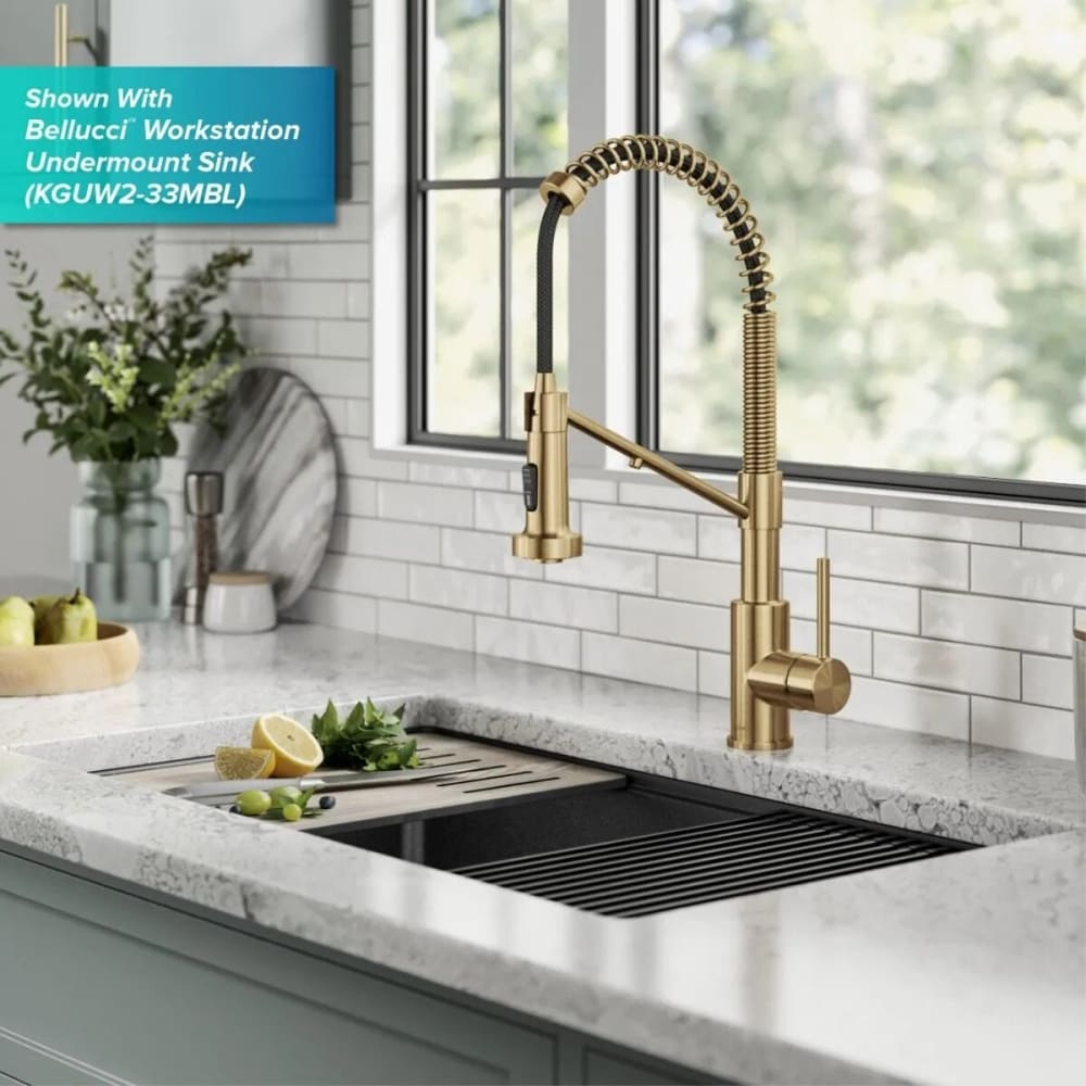Kraus KFF1610BB Single Handle Commercial Pull-Down Kitchen Filter