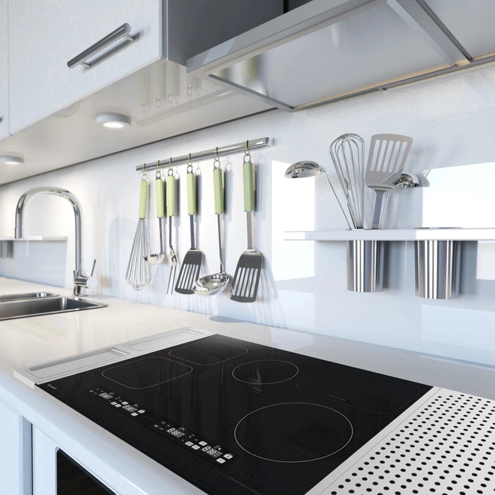 Sharp SCH3043GB 30 Inch Induction Cooktop with 4 Cooking Zones, Bridge Element, Cooling Zone