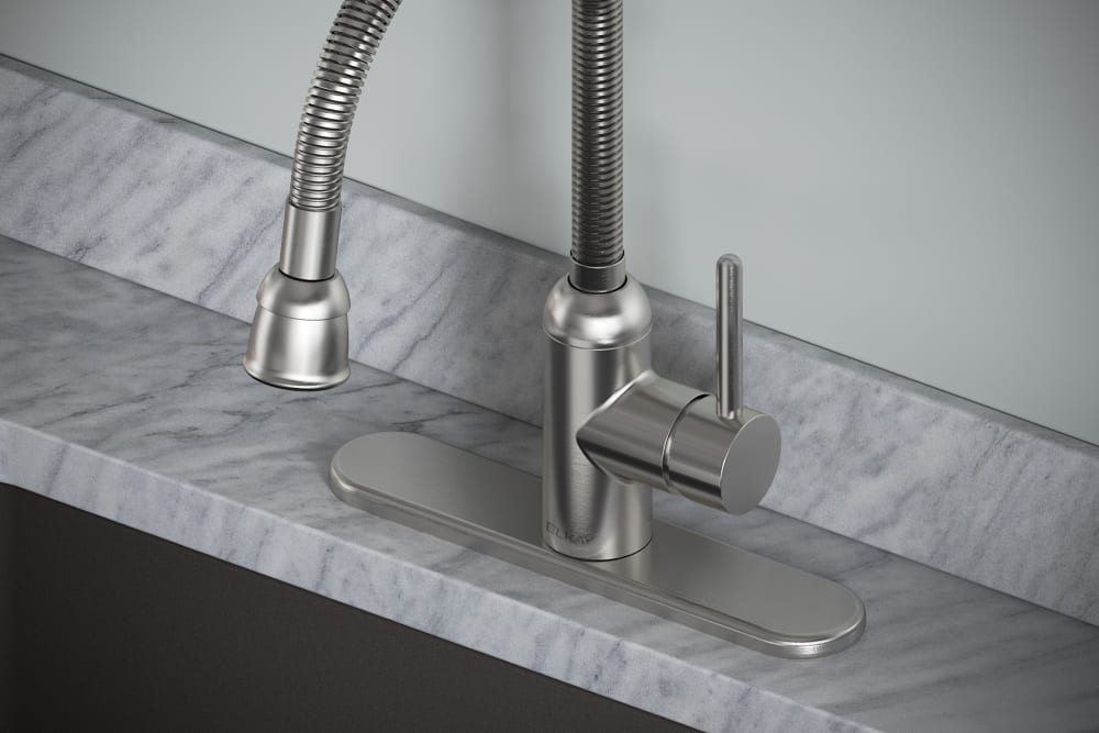 Elkay LK2500LS Single Lever FlexibleSpout Laundry Faucet with 8 3/8