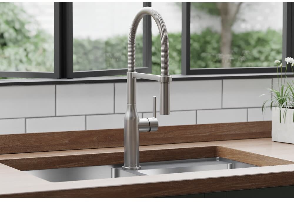 Elkay LKAV1061LS Single Hole Kitchen Faucet with Semi-Professional