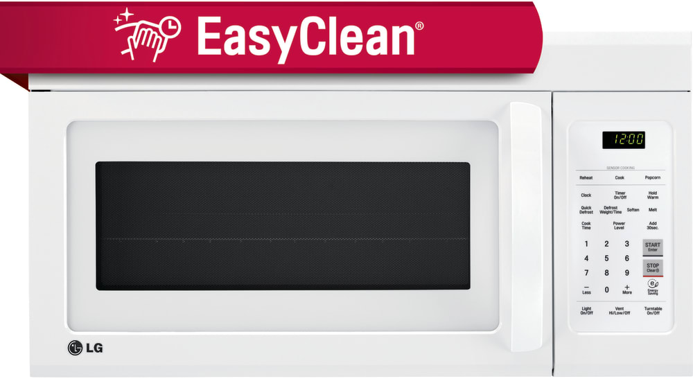 LG LMV1831SW 30 Inch OvertheRange Microwave Oven with 1.8 cu. ft. Capacity, 300 CFM Exhaust