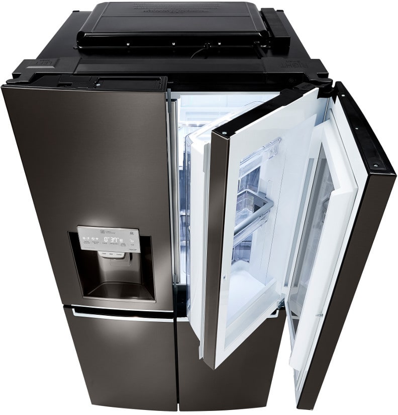 LG LNXS30996D 36 Inch 4 Door French Door Smart Refrigerator with