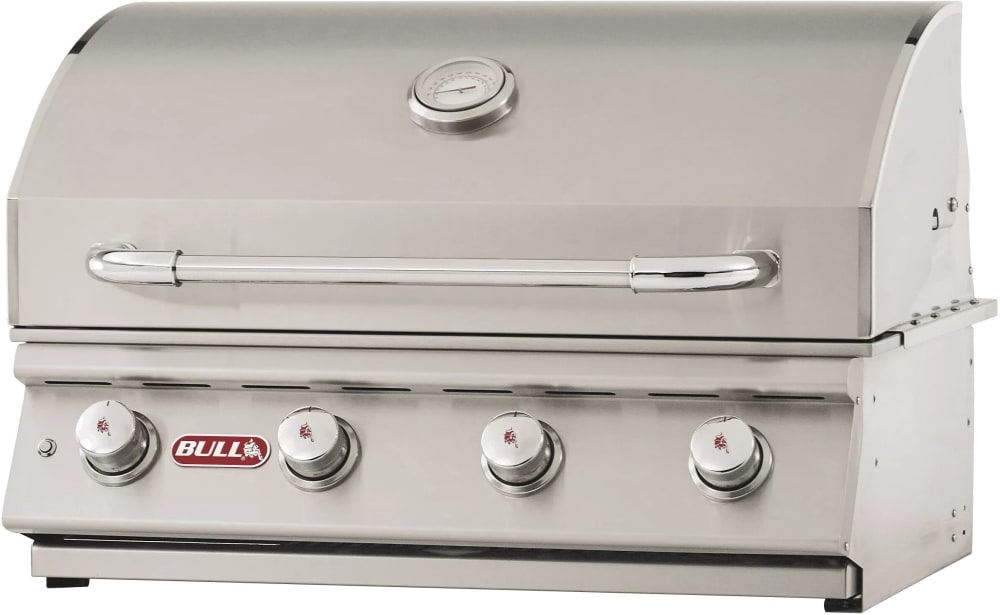 Bull 87049 LoneStar 30 Inch Built-In Gas Grill with 810 Sq. Ft. Total  Cooking Surface, 4 Stainless Steel Bar Burners, 60,000 Total BTUs, Single  Piece 
