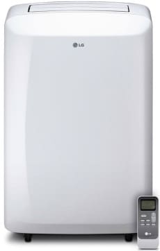 Lg Lp1015wsr 10 000 Btu Portable Air Conditioner With Digital Temperature Control Led Display Auto Restart 2 Pts Hr Dehumidification And Programmable 24 Hour On Off Timer