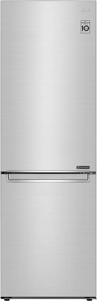 LG LRBCC1204S 24 Inch Bottom Freezer Refrigerator with 12.0 Cu. Ft. Capacity, PrintProof™ Finish, Door Cooling+, Multi-Air Flow™ System, Reversible Door, SmartDiagnosis™, Automatic Ice Maker, Sabbath Mode, and ENERGY STAR® Qualified