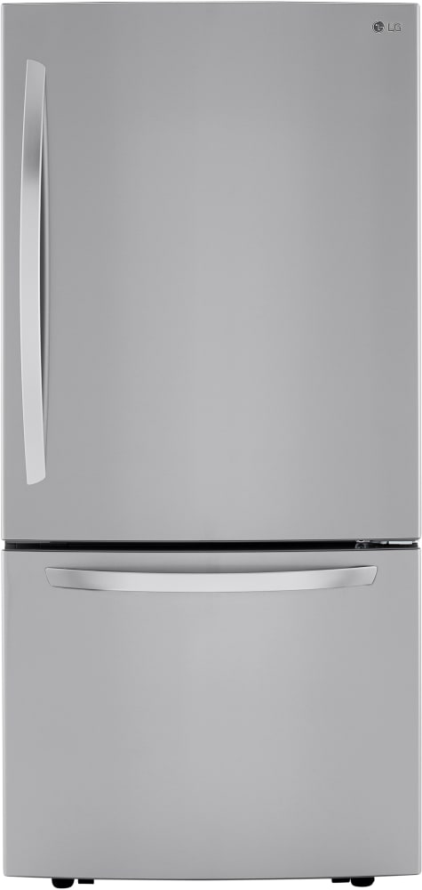 LG LRDCS2603S 33 Inch Freestanding Bottom Freezer Refrigerator with 25.5 Cu. Ft. Capacity, Door Cooling+, Humidity Crispers, Multi-AirFlow, Tempered Glass Spill Proof Shelves, and EnergyStar Qualified: PrintProof™ Stainless Steel