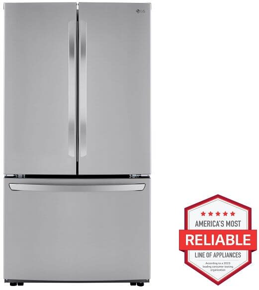 LG LRFCS29D6S - 36 Inch Smart Freestanding French Door Refrigerator with 29 cu. ft. Total Capacity