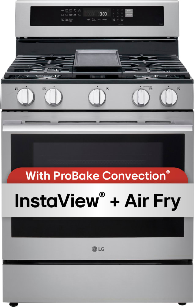 LG LRGN6325X 30 Inch Freestanding Smart Gas Range with 5 Sealed