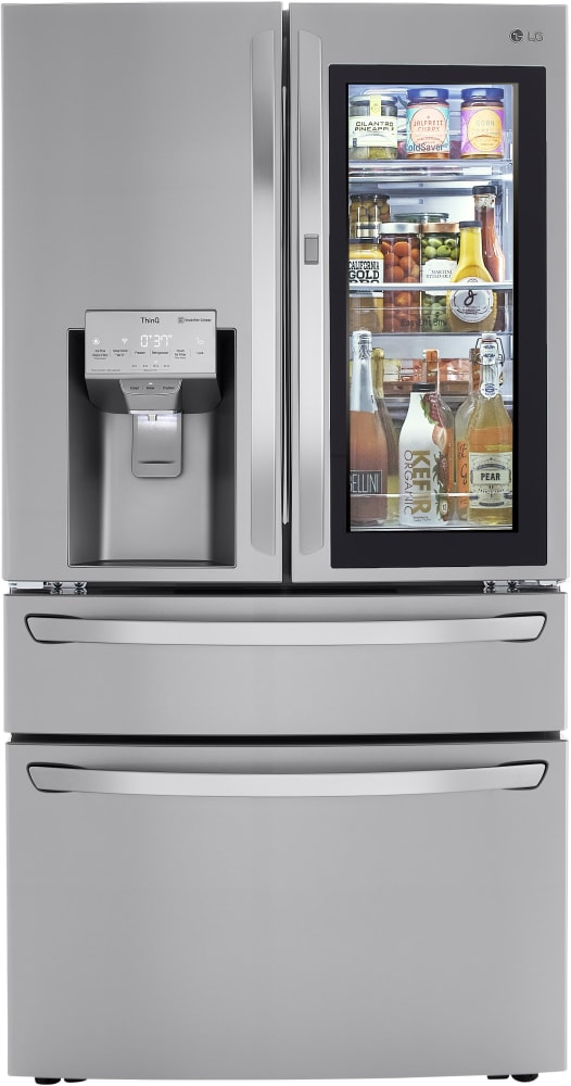 LG LRMVS3006S 36 Inch Smart French Door Craft Ice™ Refrigerator with 29.5  Cu. Ft. Capacity, InstaView™ Door-in-Door®, Full-Convert™ Drawer, Dual Ice  Maker, Child Lock, Door Alarm, Smart Cooling Plus™, WiFi, and ENERGY
