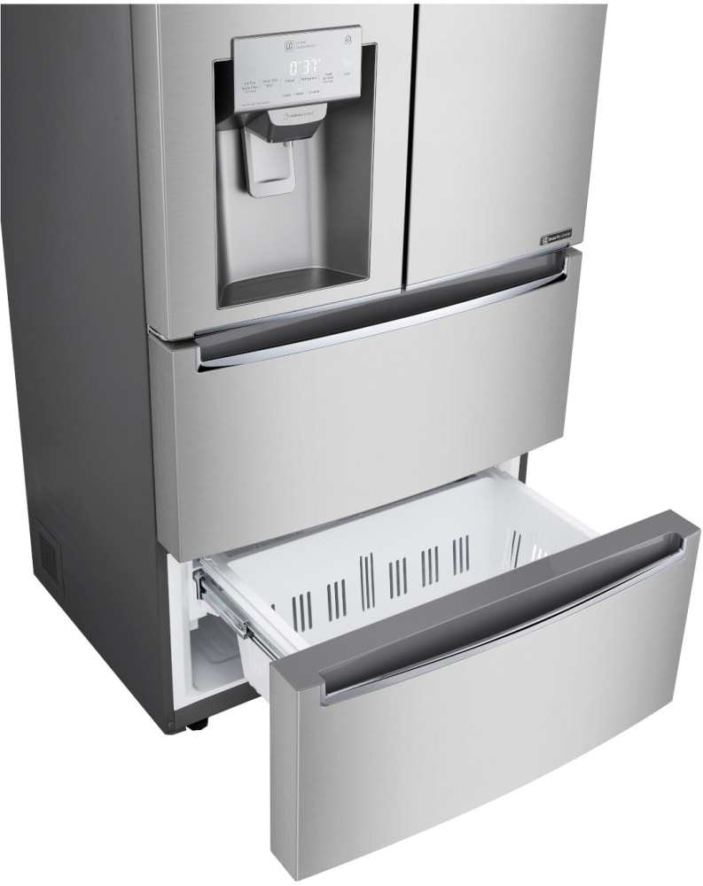 Best 33 Inch Counter Depth Refrigerator LG LRMXC1803S 33 Inch Counter-Depth Smart 4-Door French Door