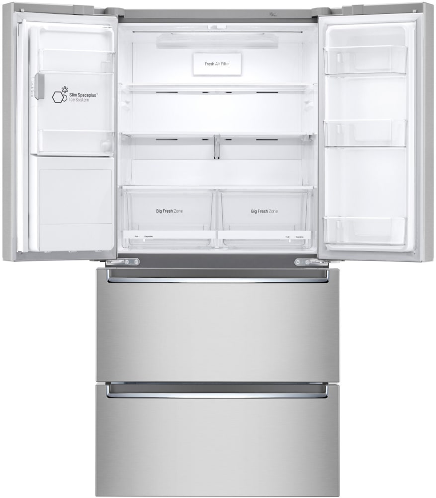 Best 33 Inch Counter Depth Refrigerator LG LRMXC1803S 33 Inch Counter-Depth Smart 4-Door French Door