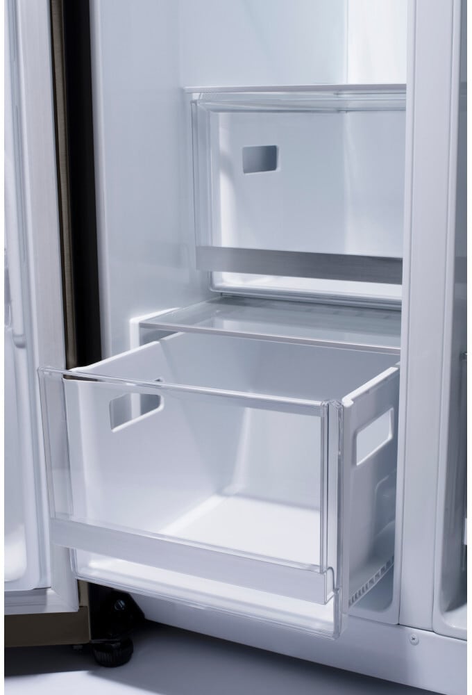 lg 27 cu ft side by side instaview refrigerator lrsos2706d