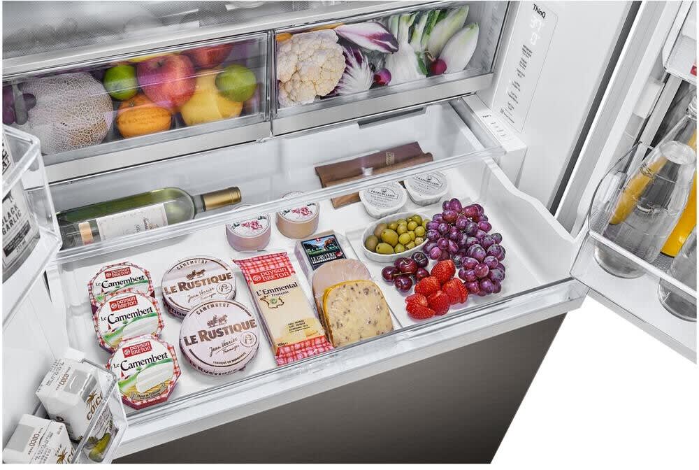 LG LRYKS3106D 36 Inch Freestanding French Door Smart Refrigerator with