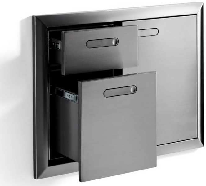 Lynx LSA304 30 Inch Storage Door and Double Drawer Combination