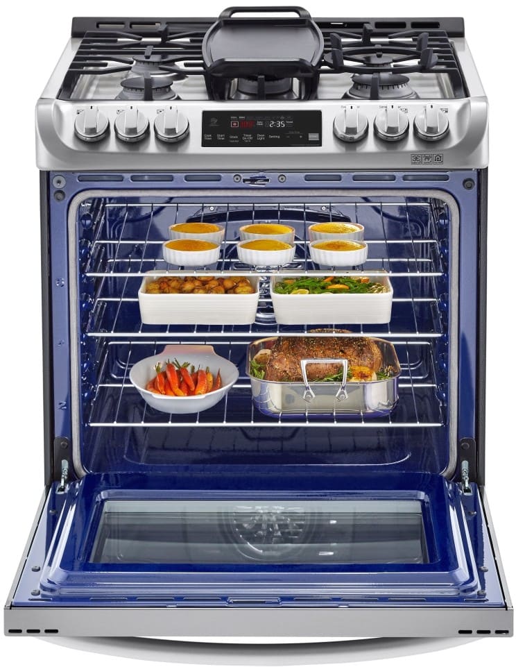 LG LSD4913ST 30 Inch SlideIn Dual Fuel Smart Range with 5 Sealed