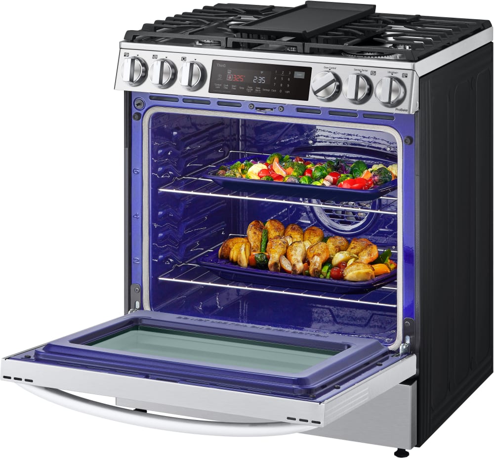 FFR エルディール 1枚 LG LSDL6336F 30 Inch Slide-In Dual Fuel Smart Range with 5 Sealed